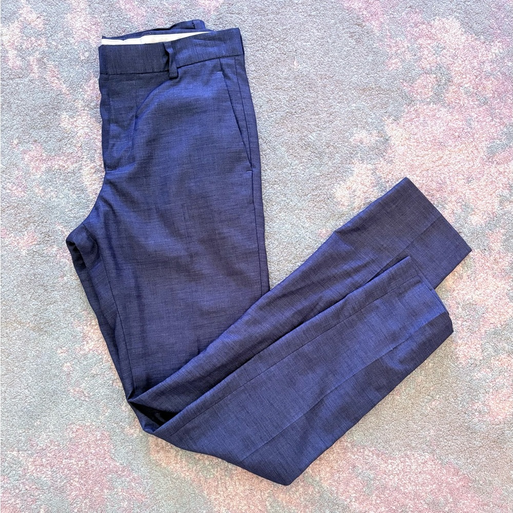 H&M Blue Dress Pants Slim Fit